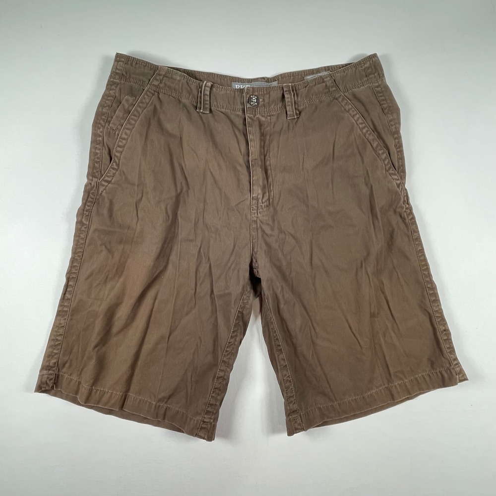 BKE Cumberland Athletic Fit Brown Cotton Casual Shorts Mens Size 36‎